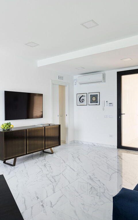 Villa Hermes: Kök, Vardagsrum