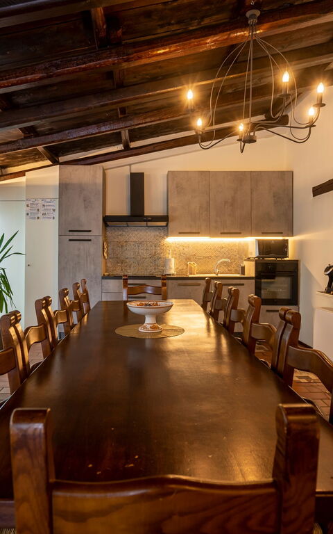 Villa Ca Viola: Kök, Lunchrum