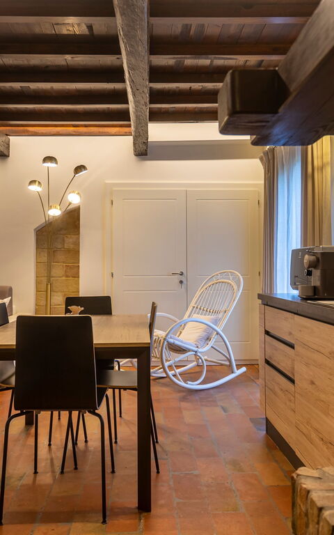 Villa Ca Viola: Kök, Vardagsrum