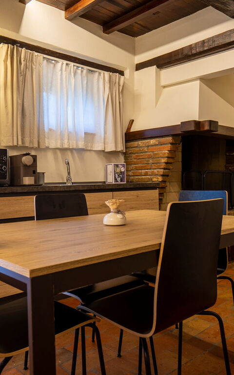 Villa Ca Viola: Kök, Vardagsrum