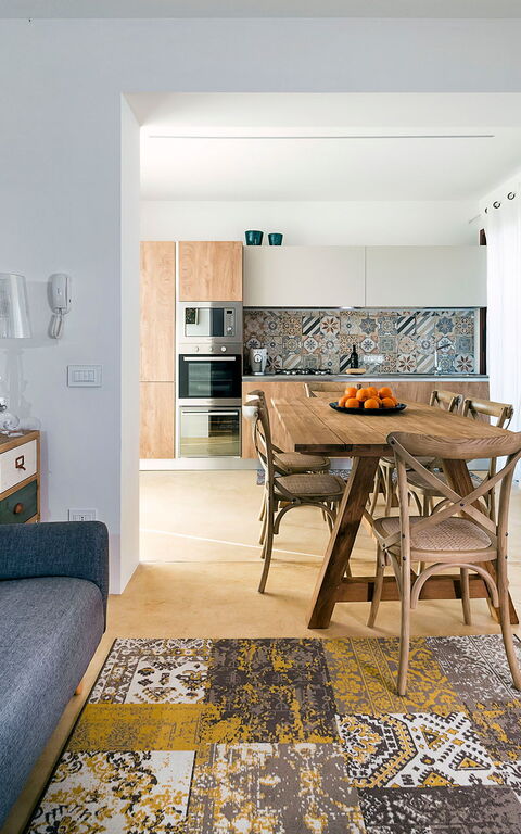 Villa San Lorenzo Ulivo: Kök, Vardagsrum