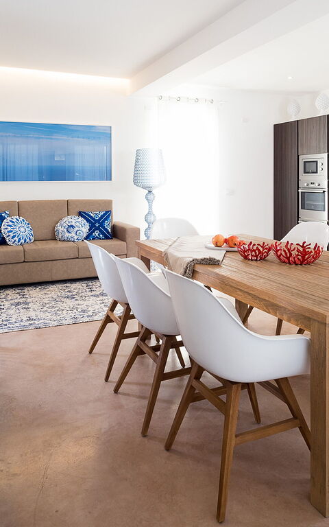 Villa San Lorenzo Fico D'india: Kök, Vardagsrum