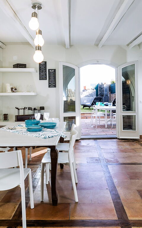 Casa Tecla: Lunchrum, Vardagsrum