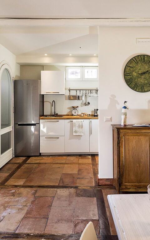 Casa Tecla: Kök, Lunchrum, Vardagsrum