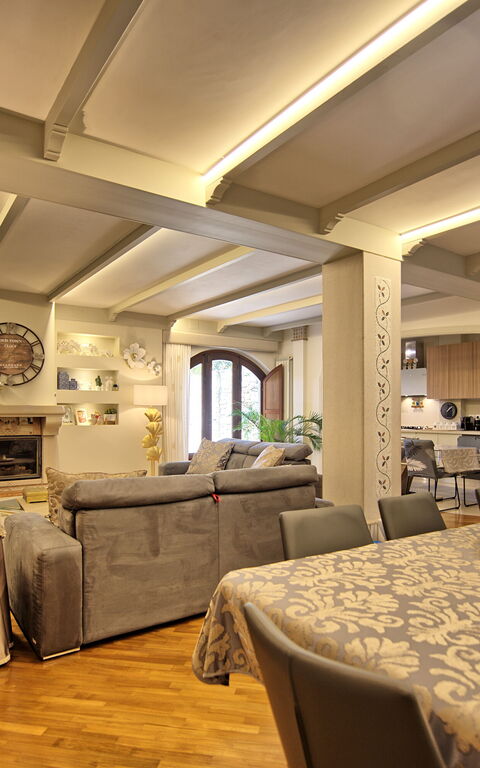 Villa Tagliaferri: Lunchrum, Vardagsrum