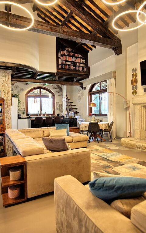 Villa Tagliaferri: Vardagsrum