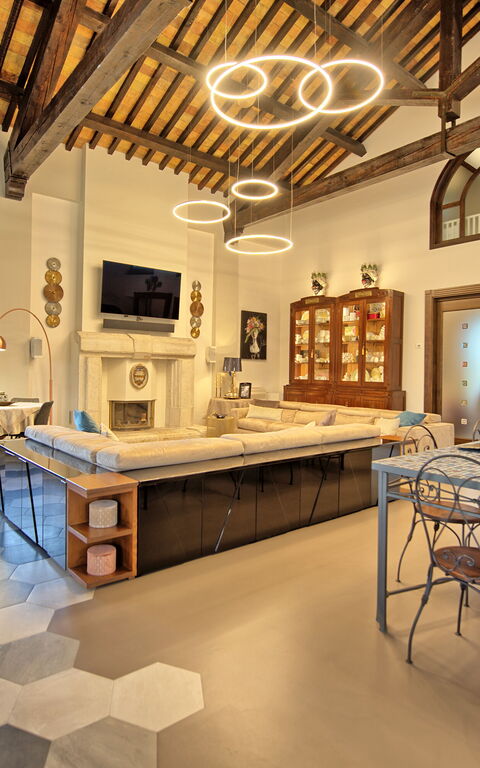 Villa Tagliaferri: Lunchrum, Vardagsrum