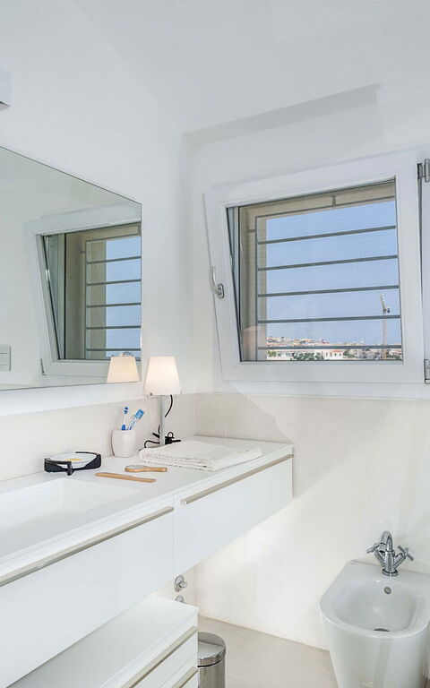 Villa Capo Passero: Badrum