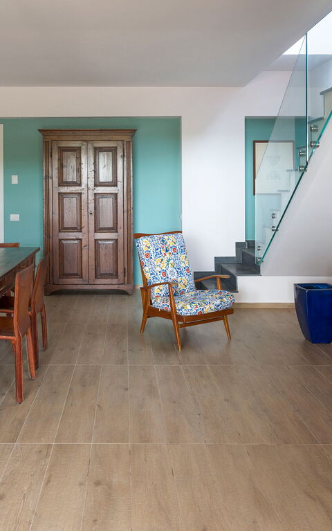 Casa Dafne: Lunchrum, Vardagsrum