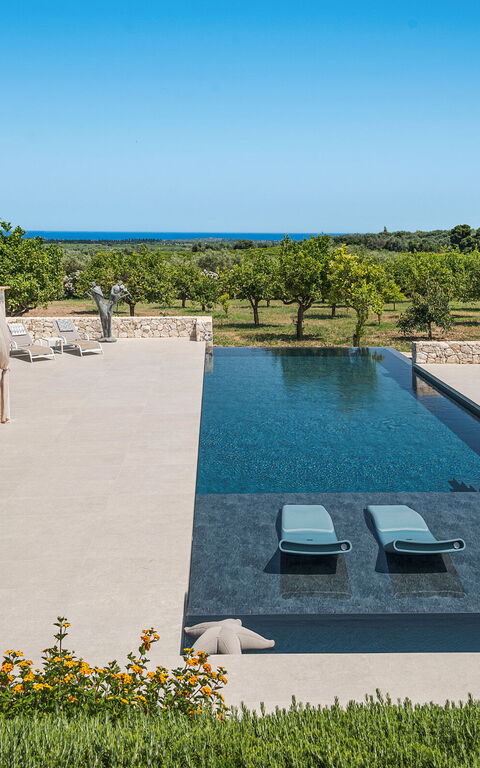 Pigna Blue: Exteriör, slå samman, Utomhus, Visningar