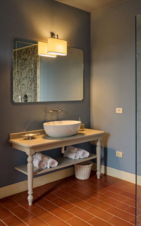 Villa Marliana: Badrum