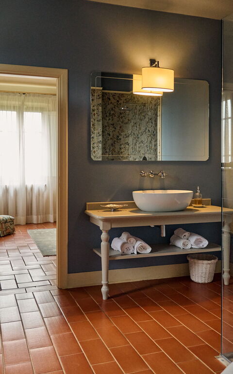 Villa Marliana: Badrum