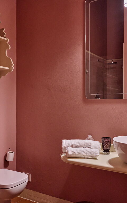 Villa Marliana: Badrum