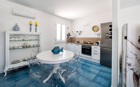 Semesterboende Riccio: Kök, Lunchrum