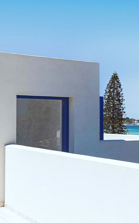 Lisca Bianca: Exteriör, Utomhus