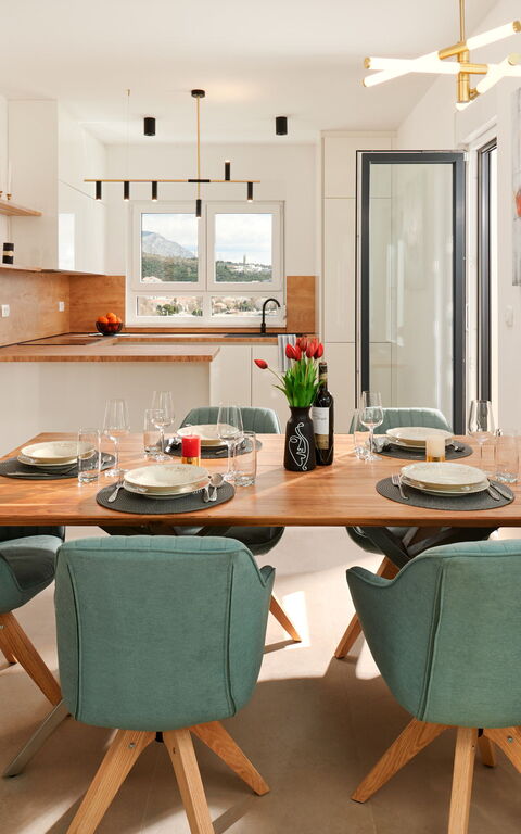 Villa Stella: Kök, Lunchrum