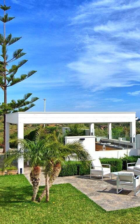 Villa Demetra: Balkong / terrass / uteplats, Exteriör, Trädgård, Utomhus