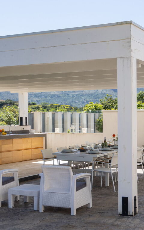 Villa Demetra: Balkong / terrass / uteplats, Exteriör, Utomhus
