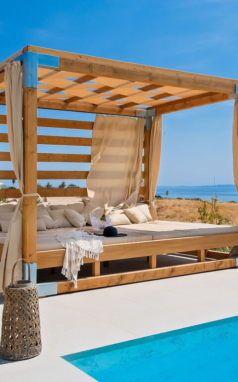 Villa Elektra: Balkong / terrass / uteplats, slå samman, Utomhus