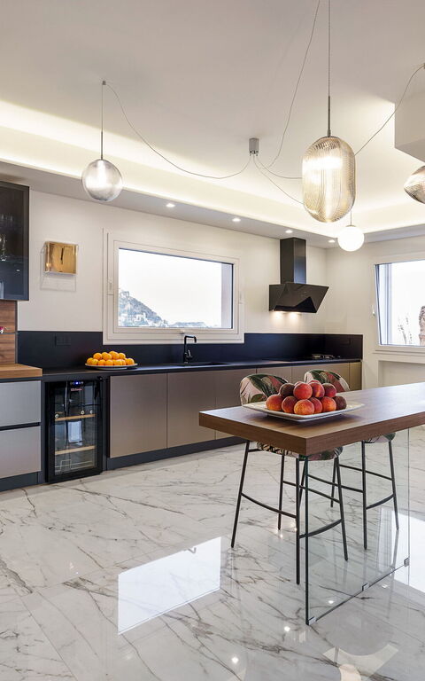 Grand Tour Villa: Kök, Vardagsrum