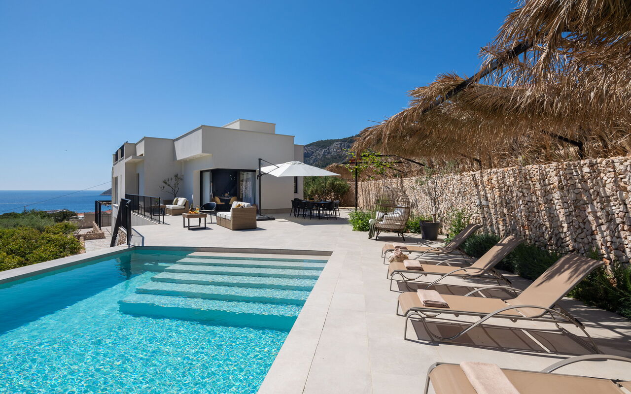 Villa Vivere: Balkong / terrass / uteplats, Exteriör, slå samman, Utomhus, Visningar