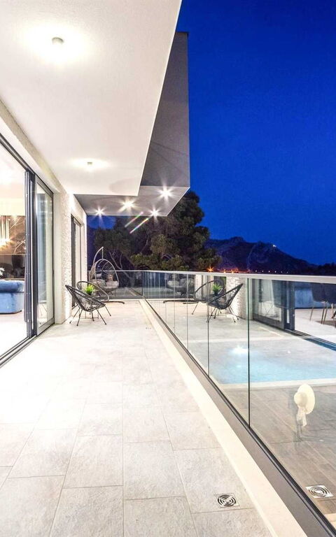 Villa Nikta: Balkong / terrass / uteplats, slå samman, Utomhus