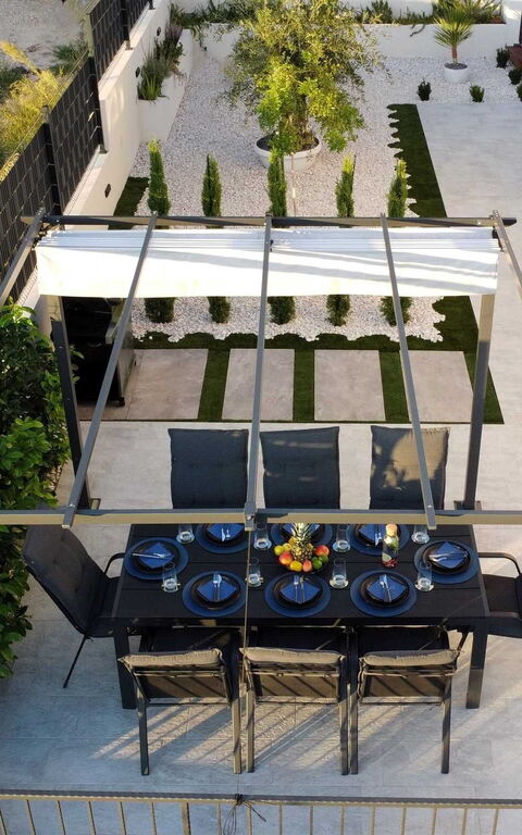 Villa Nikta: Balkong / terrass / uteplats, Utomhus