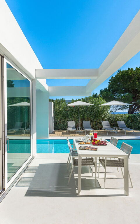 Villa Gadir: Balkong / terrass / uteplats, Exteriör, Mat, slå samman, Utomhus