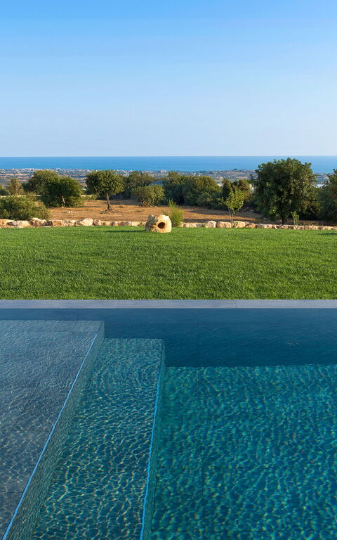 Villa Passo Salina: slå samman, Trädgård