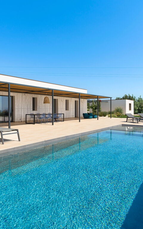 Villa Passo Salina: slå samman, Trädgård