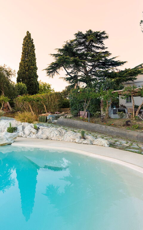 Villa Giuffrè: Exteriör, slå samman, Utomhus