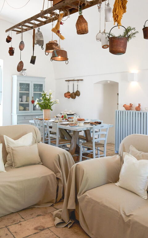 Masseria Lamacerase: Vardagsrum