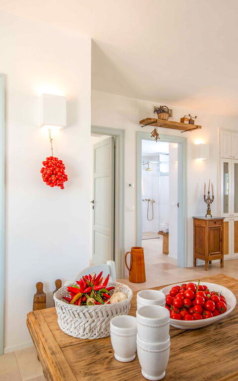 Masseria Lamacerase: Lunchrum, Vardagsrum