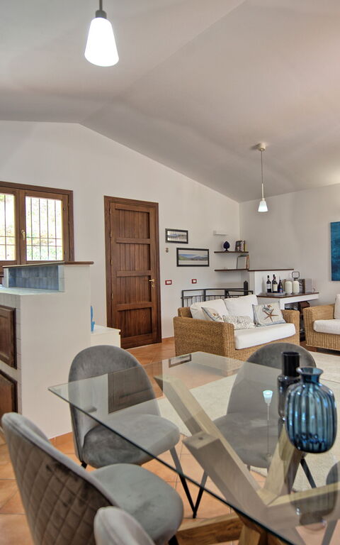 Villa Petra: Kök, Lunchrum, Vardagsrum