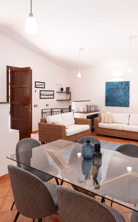 Villa Petra: Kök, Lunchrum, Vardagsrum