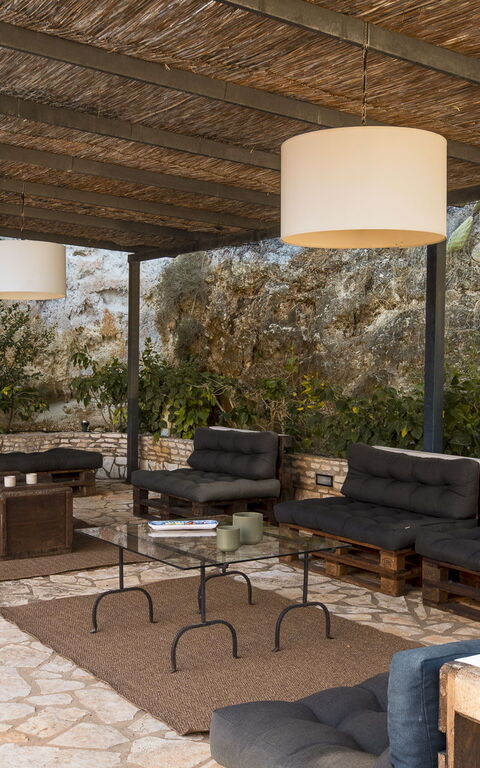 Villa Petra: Balkong / terrass / uteplats, Utomhus