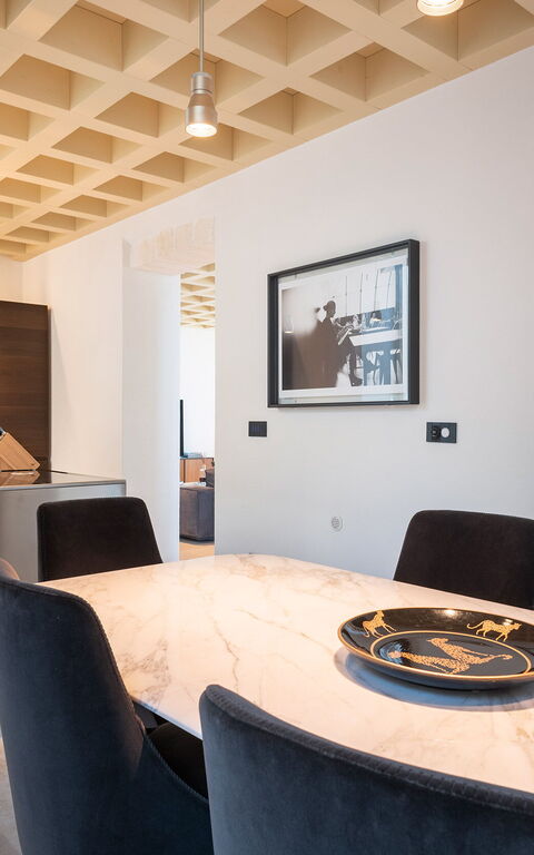 Villa Il Faro: Kök, Lunchrum