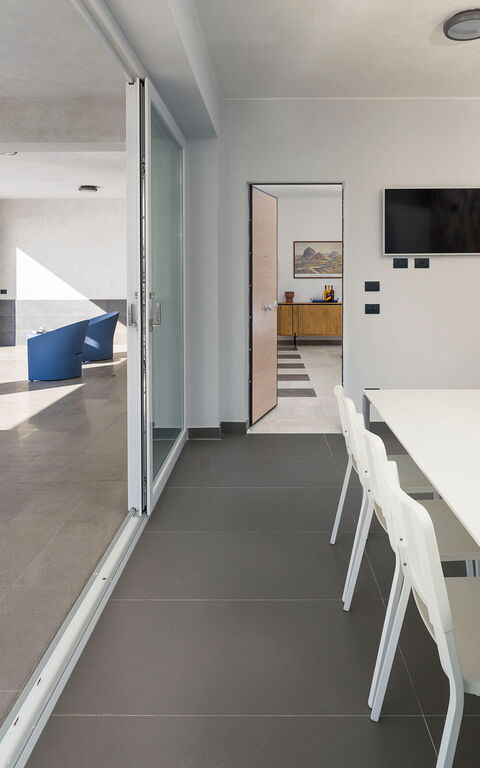 Villa Giglio Di Mare: Kök, Lunchrum