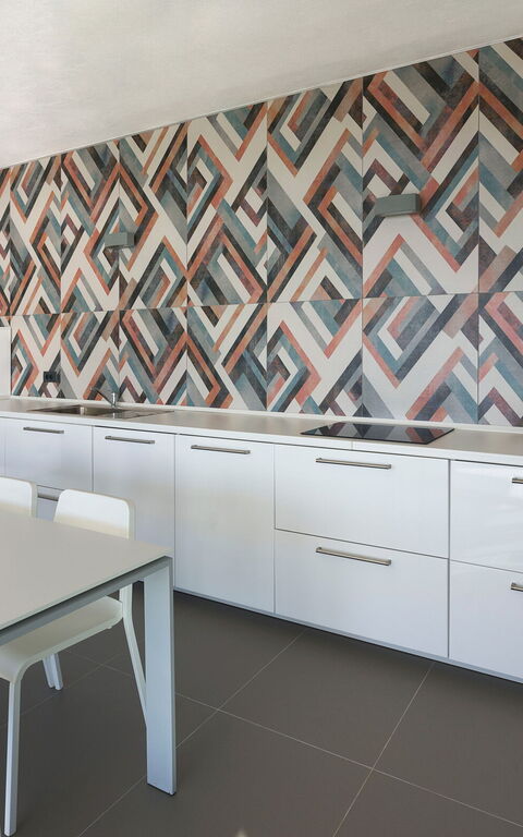 Villa Giglio Di Mare: Kök, Lunchrum