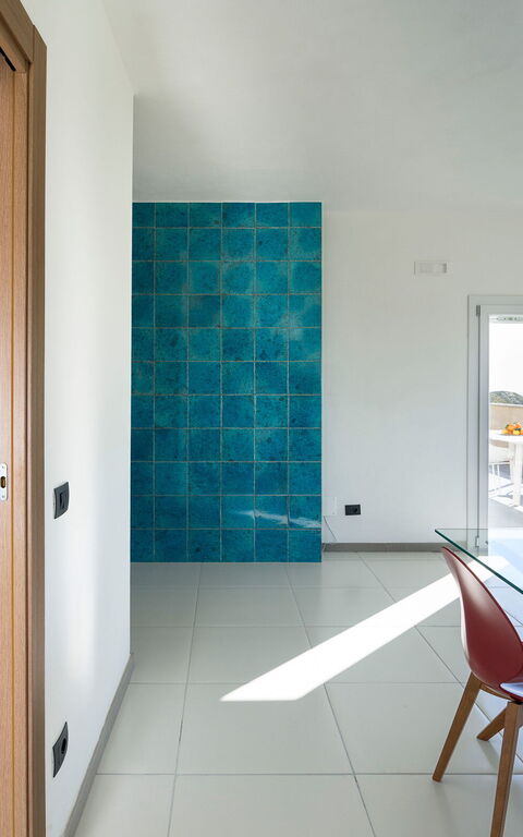 Villa Giglio Di Mare: Kök, Lunchrum, Vardagsrum