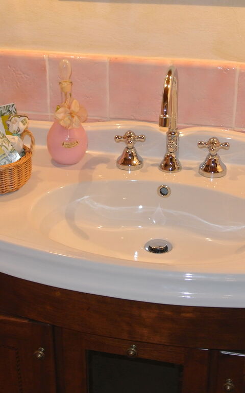 Casale Della Torre: Badrum