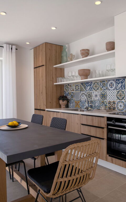 Villa Thea Mare Maistro: Kök, Lunchrum