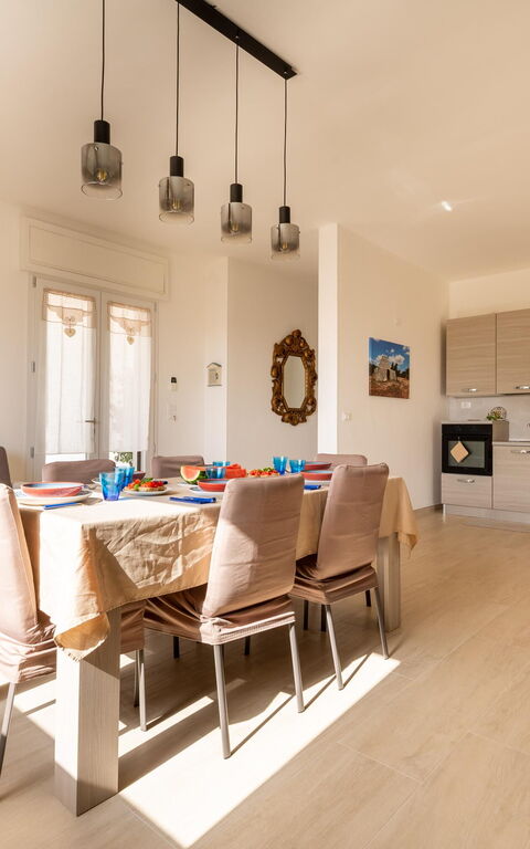 Villa Palibella: Kök, Lunchrum, Vardagsrum