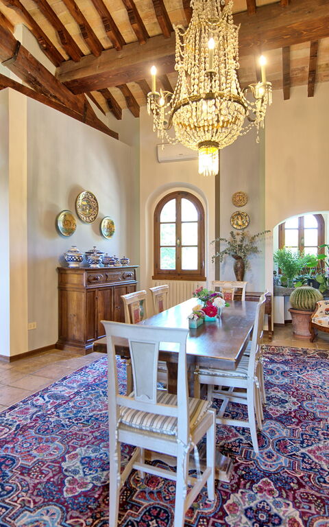 Villa Casciani: Lunchrum, Vardagsrum