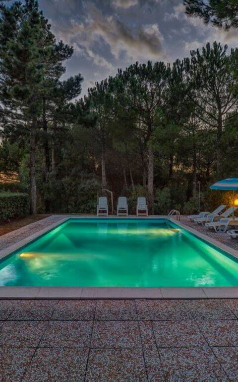 Leccino: Exteriör, slå samman, Utomhus