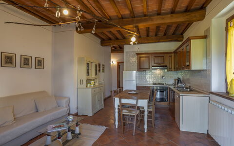 Semesterboende Grillo: Kök, Lunchrum, Vardagsrum