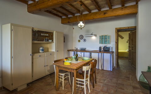 Semesterboende Roggiola: Kök, Lunchrum
