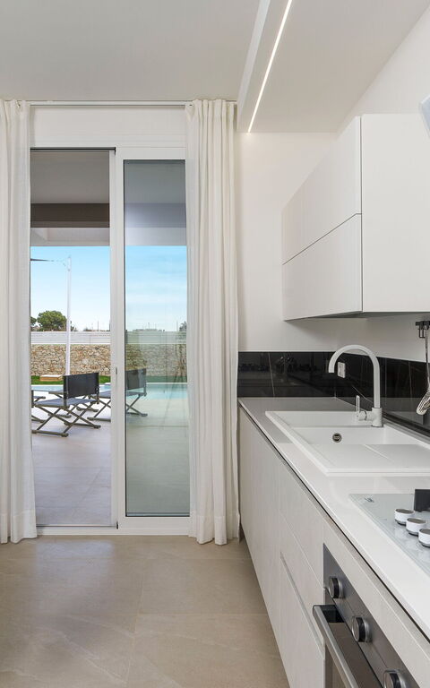 Villa Paradisus: Kök, Lunchrum