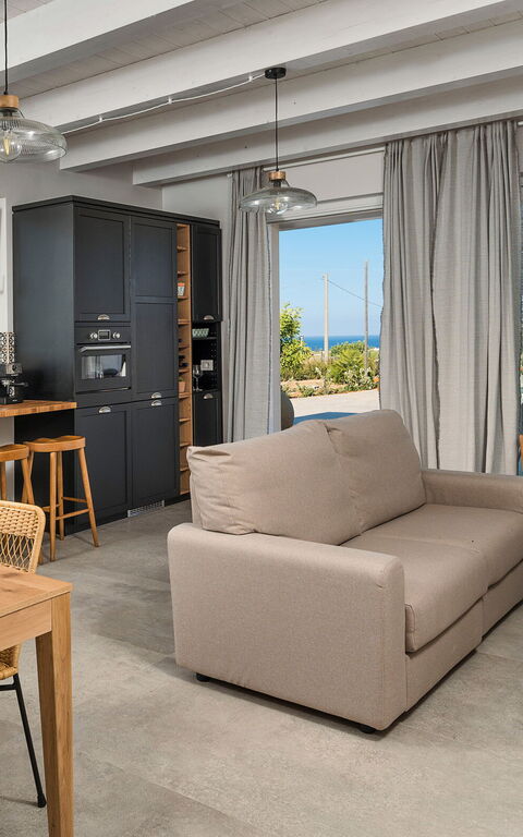 Villa Paolina: Kök, Lunchrum, Vardagsrum