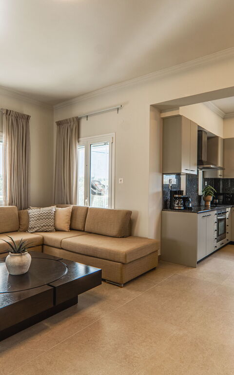 Villa Serenity: Kök, Vardagsrum